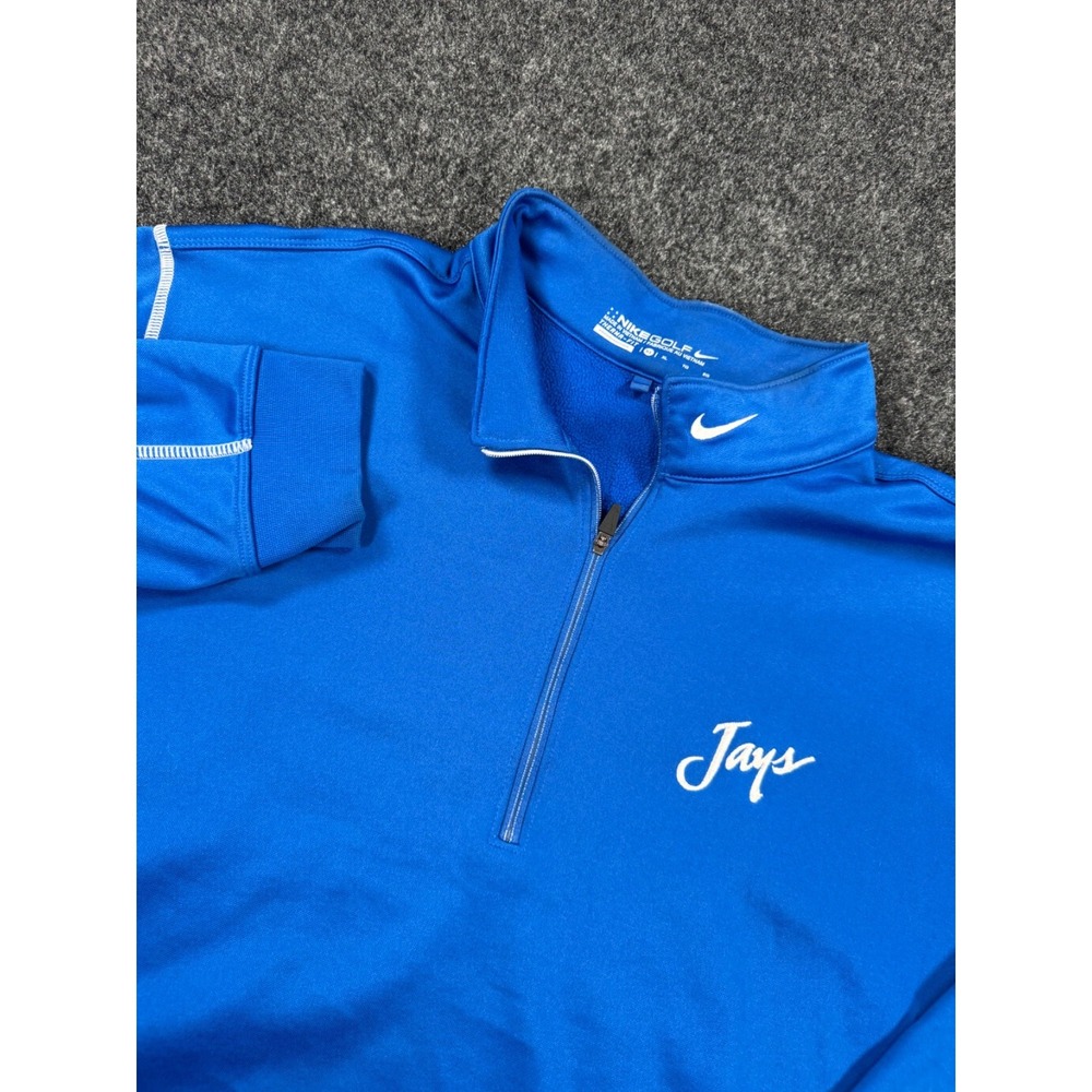 Nike Golf Creighton Bluejays Jays Therma Fit 1/4 Zip Pullover Blue Men's XL